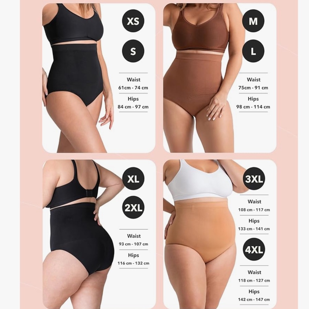 Shapermint Essentials High-Waisted Shaper Panty‎ -chai